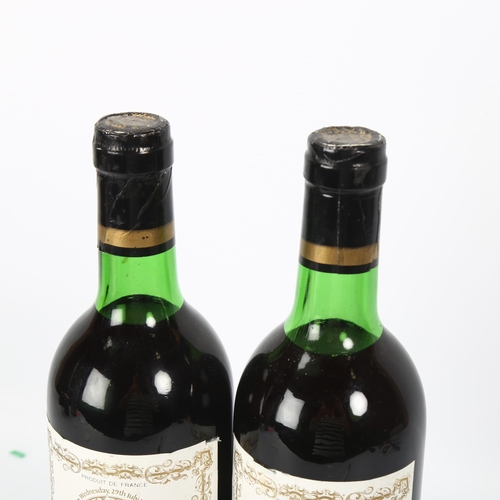 158A - 2 bottles of 1979 Chateau Le Tuquet, Bergerac, with Commemorative labels for the Royal Wedding of Pr... 