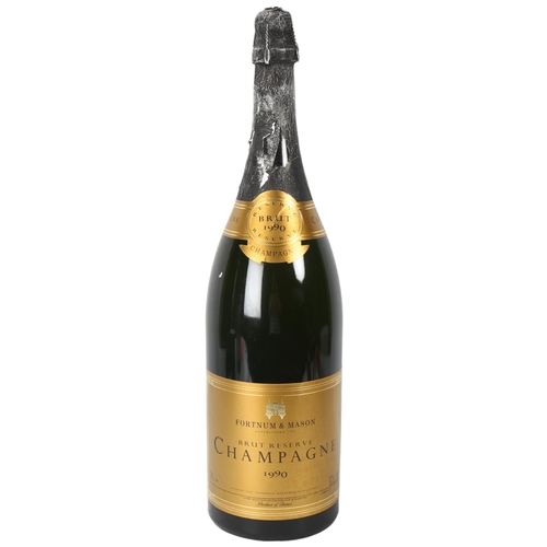 159 - A Jeroboam (3L) bottle of 1990 Fortnum & Mason Brut Reserve Champagne