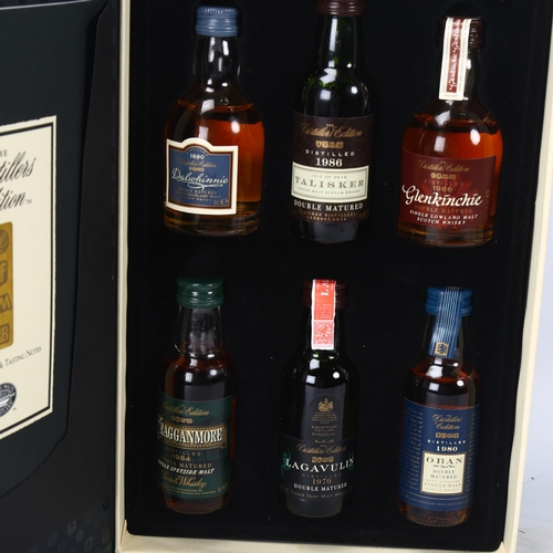 161 - 6  x 5cl miniature bottles of Scottish double-matured Malt Whisky in Distillers Edition presentation... 