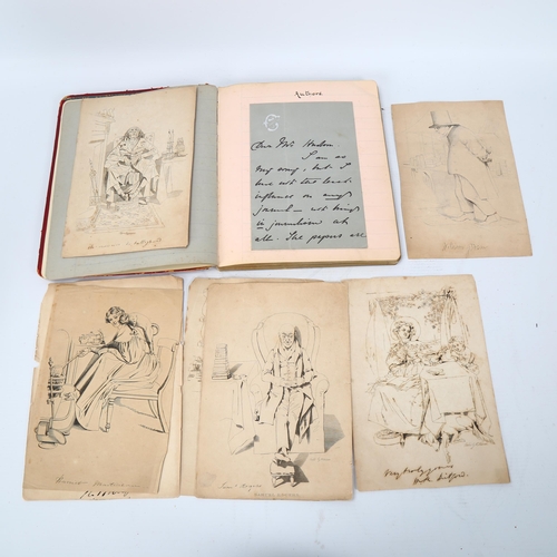 168 - Late 19th century album containing autographs and letters of actors, statesmen, authors and artists,... 