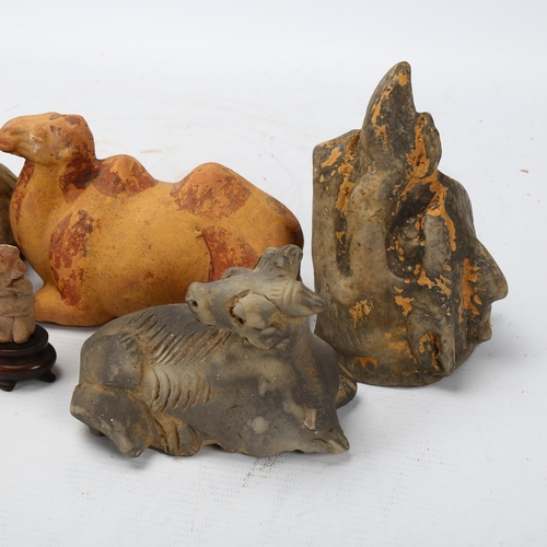 272 - A group of Chinese terracotta animals and figures (7)