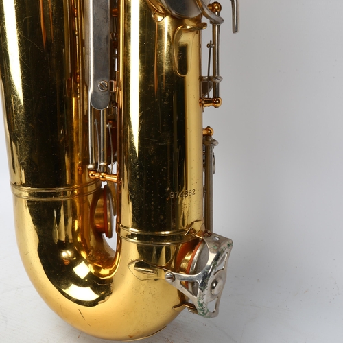 315 - A Bundy II gold plated tenor saxophone, hardshell case