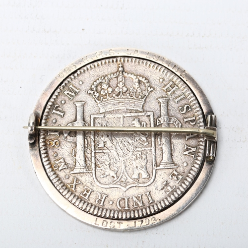 354 - A King Charles/Carlos IIII 1796,  Silver 8 Reales 