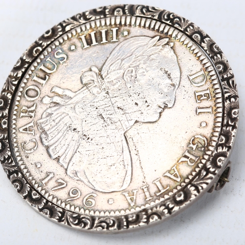 354 - A King Charles/Carlos IIII 1796,  Silver 8 Reales 