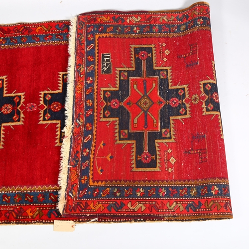 52 - A Persian Tafesh runner, with repeat octagonal medallions, 390 x 125cm