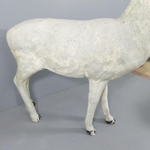 2000 - A modern fibreglass reindeer sculpture. Approximate dimensions 200x230x50cm.