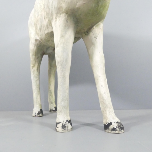 2000 - A modern fibreglass reindeer sculpture. Approximate dimensions 200x230x50cm.