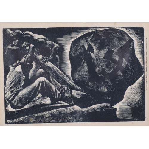 620 - Francesco OLIVUCCI (Italian 1899-1985), a pair of 1940s anti fascist prints on paper made by Olivucc... 