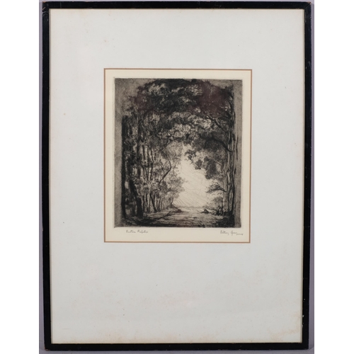 626 - Anthony GROSS (British 1905-1984) Rustic Pupils, dry point etching, image size 18cm x 21cm, signed '... 