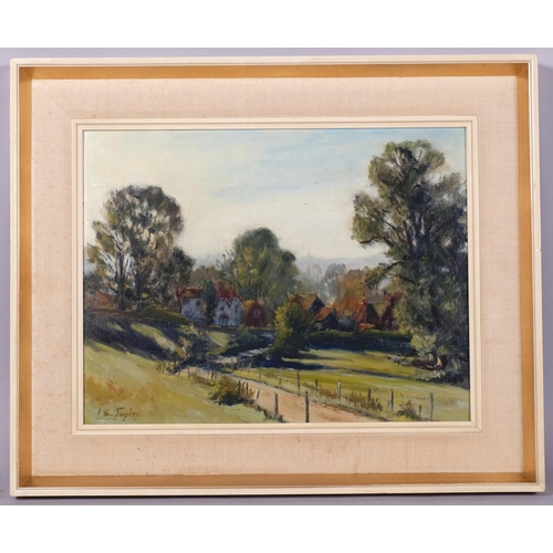 688 - Lena Tarpley (died 1973), impressionist landscape, oil on board, signed, 34cm x 45cm, framed