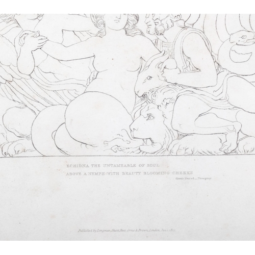 731 - William Blake (1757-1827) engraver after John Flaxman (1755-1826), stipple engraving and etching on ... 