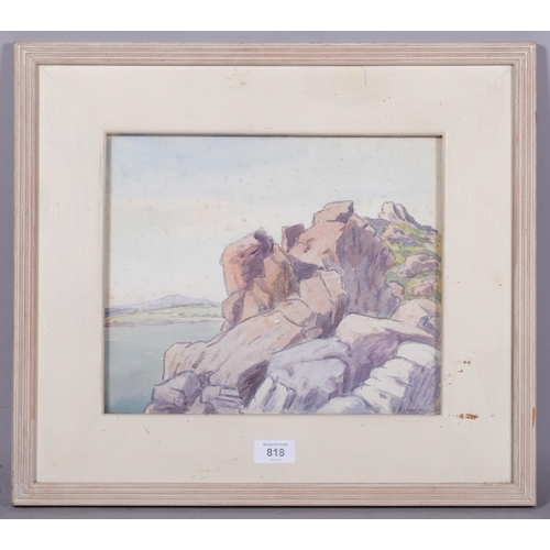 818 - David Sassoon, Kirkcudbright, watercolour, signed, provenance: Daniel Shackleton Edinburgh, 26cm x 2... 