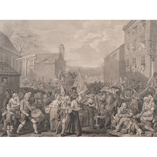 833 - William Hogarth, a representation of the march of the guards towards Scotland in the year 1745, engr... 