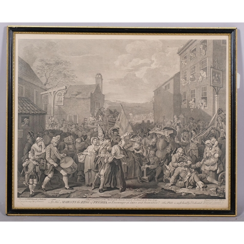 833 - William Hogarth, a representation of the march of the guards towards Scotland in the year 1745, engr... 