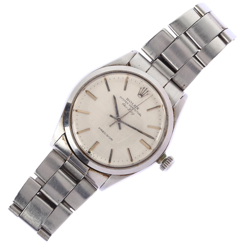 1007 - ROLEX - a stainless steel Oyster Perpetual Air-King Precision automatic bracelet watch, ref. 5500, c... 