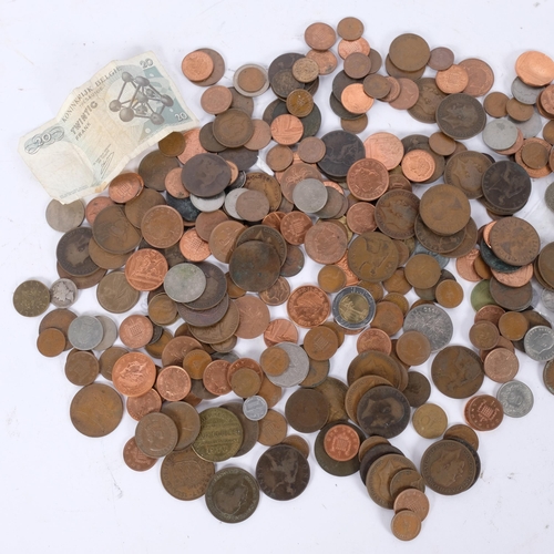 112 - British pre-decimal coins, including silver, banknote etc