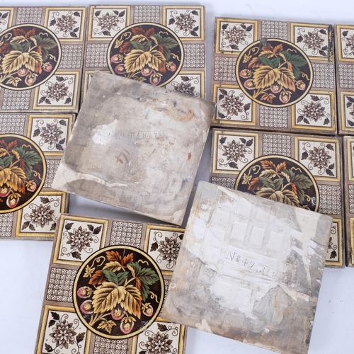 145 - A set of 10 Victorian transfer printed tiles