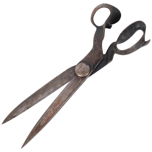 150 - A large pair of Vintage tailor's shears, L40cm
