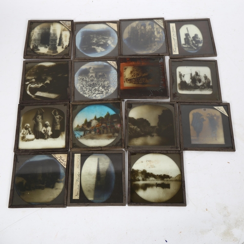 455 - 3 boxes of Victorian magic lantern slides, all Indian related, subjects to include Allahabab, Darjee... 