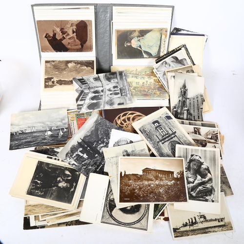 541 - A large collection of Vintage and Antique postcards, some photographs also, various topographical an... 