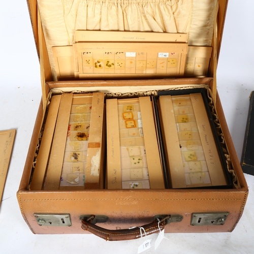 669 - A caseful of microscope slides