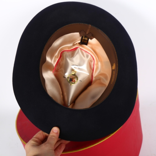 736 - A boxed gentleman's hat, UK size 7 1/2, by Christys' London, in a Christys' London red hat box