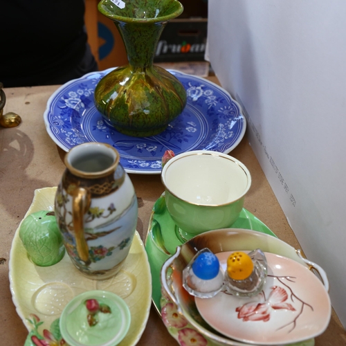 761 - Spode plate, Carlton Ware items, cottage ware cruet etc