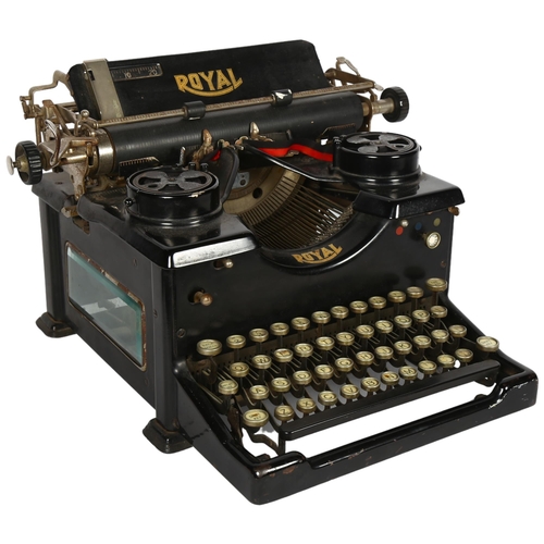 764 - Antique Royal Office typewriter, W39cm