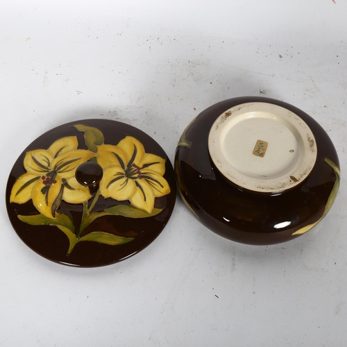 791 - Moorcroft Bermuda Lily bowl and cover