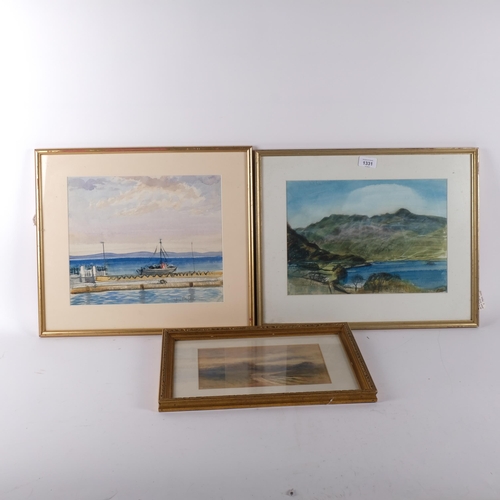 868 - Irene Bache (1901 - 1999), pair of watercolours, Scottish scenes, 25cm x 35cm, framed, and a smaller... 