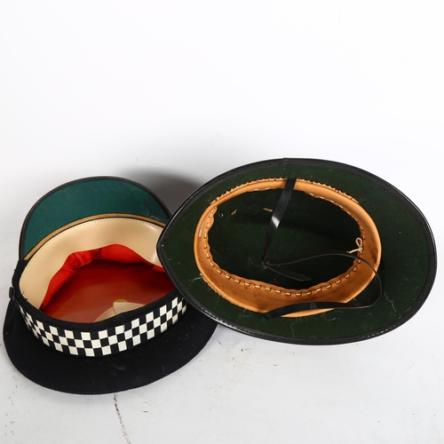 956 - HASTINGS POLICE FORCE INTEREST - a Sussex Constabulary peaked police cap, and a Borough of Hastings ... 