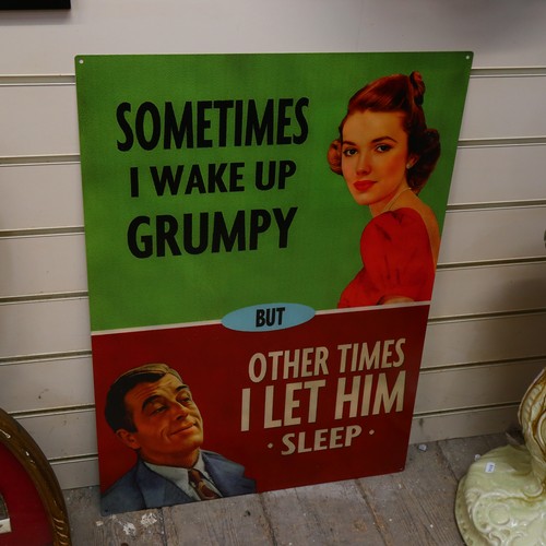 1039 - Two reproduction tin signs, Peaky Blinders and another, (2)