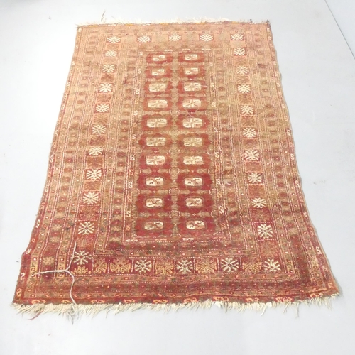 2138 - A red-ground Persian rug. 183x125cm.