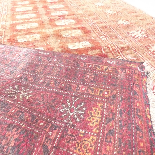 2138 - A red-ground Persian rug. 183x125cm.