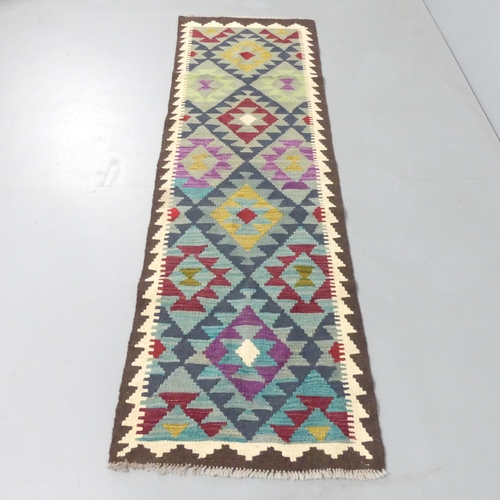 2146 - A Maimana Kilim runner. 207x62cm.