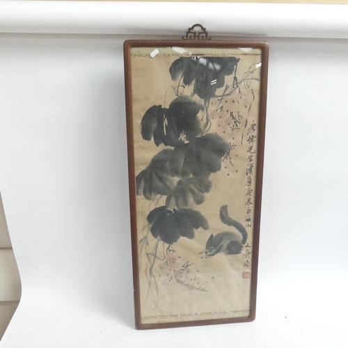 312 - A group of various Oriental prints, including a framed print of a seated lady, 67cm x 55cm (3)