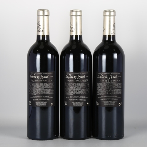 2034 - La Fleur de Bouard 2009, Lalande-de-Pomerol x 3 bottles.