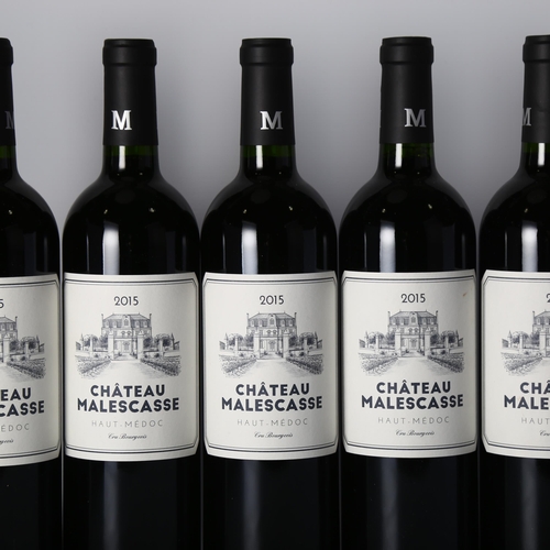 2037 - Chateau Malescasse 2015, Haut-Medoc x 5 bottles.