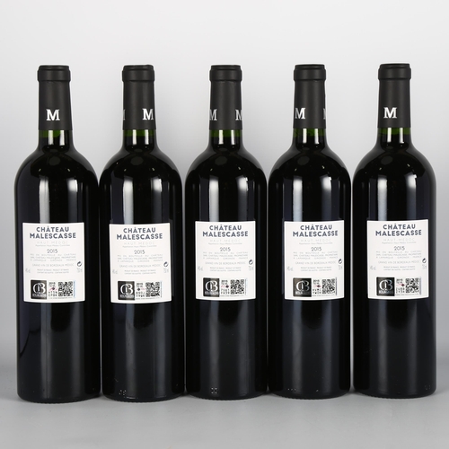 2037 - Chateau Malescasse 2015, Haut-Medoc x 5 bottles.