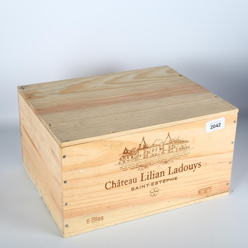 2042 - Chateau Lilian Ladouys 2016, St Estephe x 1 case of 6 bottles.