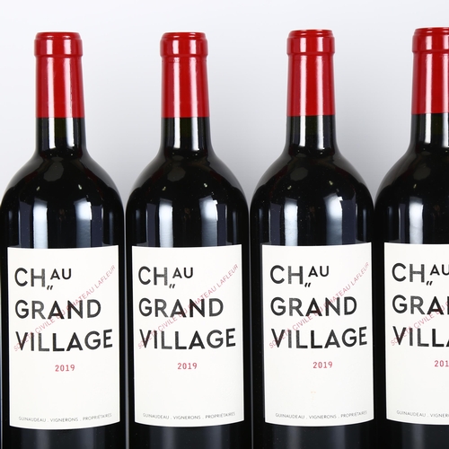 2044 - Chateau Grand Village 2019, Bordeaux Superieur x 1 case of 6 bottles.