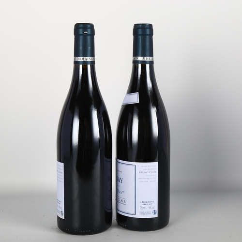 2066 - Marsannay, Les Grasses Tetes 2012, Bruno Clair x 2 bottles.