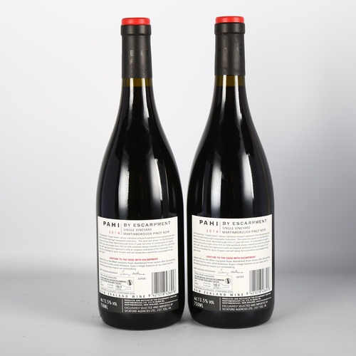 2068 - Pahi Single Vineyard Pinot Noir 2014, Escarpment, Martinborough x 2 bottles.