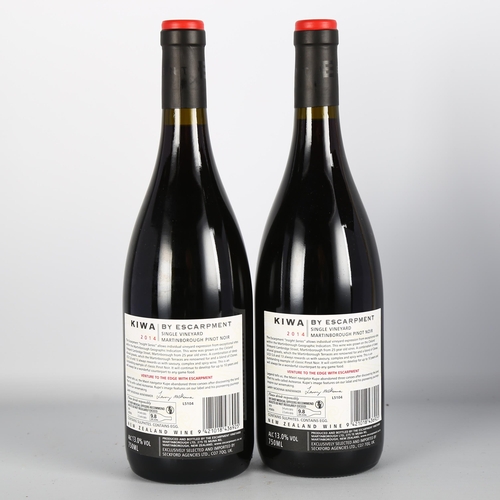 2069 - Kiwa Single Vineyard Pinot Noir 2014, Escarpment, Martinborough x 2 bottles.