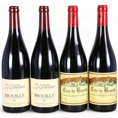 2085 - Brouilly 2017, Domaine Coudert x 2 bottles. Cote de Brouilly Cuvee des Ambassades 2017, Pavillon de ... 