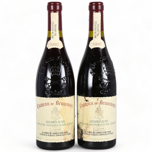 2110 - Chateauneuf-du-Pape 1995, Chateau de Beaucastel x 2 bottles.