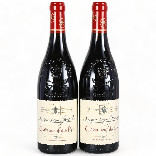 2114 - Chateauneuf-du-Pape A la Gloire de mon Grand-Pere 2012, Bosquet des Papes x 2 bottles.