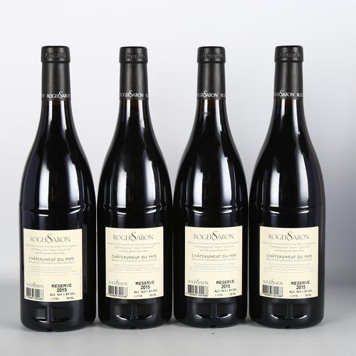 2115 - Chateauneuf-du-Pape Reserve 2015, Roger Sabon x 4 bottles.