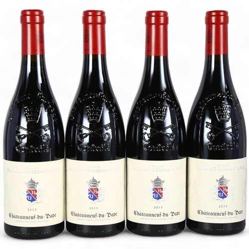 2116 - Chateauneuf-du-Pape 2015, Raymond Usseglio x 4 bottles.