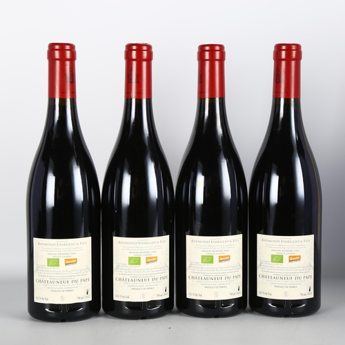 2116 - Chateauneuf-du-Pape 2015, Raymond Usseglio x 4 bottles.